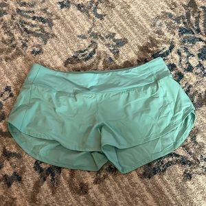 Teal Lululemon shorts